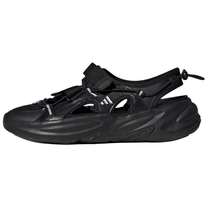 Adidas Ozwave Sandal Comfortable Non-Slip Shock-Resistant Wear-Resistant River Shoes Unisex Sandals Black JS4582