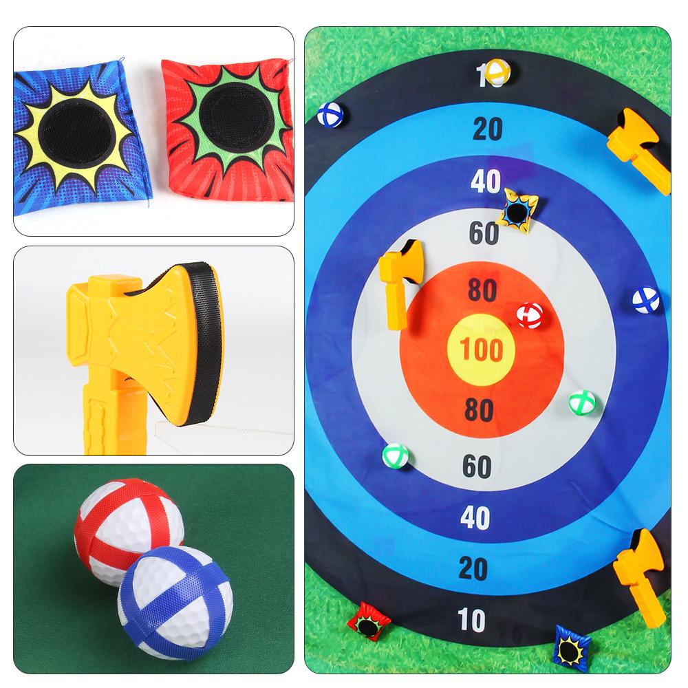 Golf Game Mat Set, Golf Digital Jiugongge Ball Target Throwing Competitive Outdoor Toy
