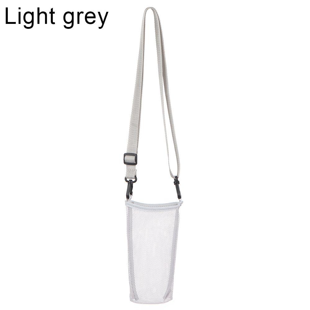 With Strap Portable Visible Bag Mug Holder Sport Water Bottle Cover Water Bottle Bag Beverage Bag Mesh Cup Pouch,1PCS