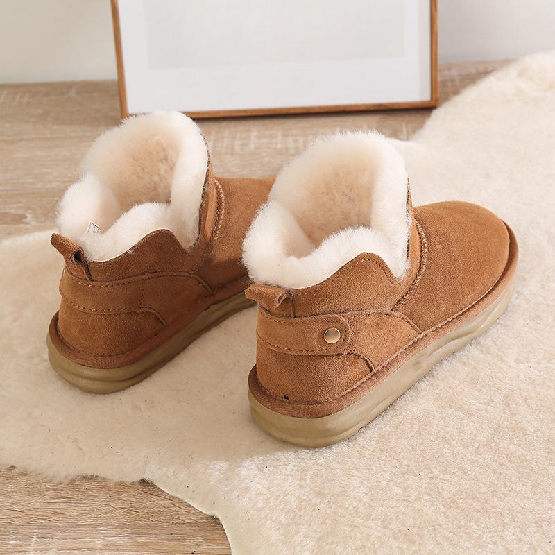 New In Snow Boots for Women's Winter Footwear 2024 Thick-soled Booties Warm Botas Ladies Heightening Shoes Platform Ankle Boots