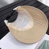 Anti UV Fisherman Ponytail Caps Korean Style UV Protection Visors Summer Wide Brim Sunhat  Beach