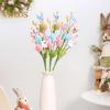 3 шт. искусственных пасхальных стеблей, красочные поддельные яйца, бабочки, кролики, весенние цветочные веточки, ветки для домашней вечеринки, вазы, цветочной композиции, декора