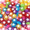 Creative 20PCS Handmade Material Acrylic Beads Loose Beads Candy Color 10mm Handcraft Heart Star Beads Jewelry Making Accessories Beads for DIY