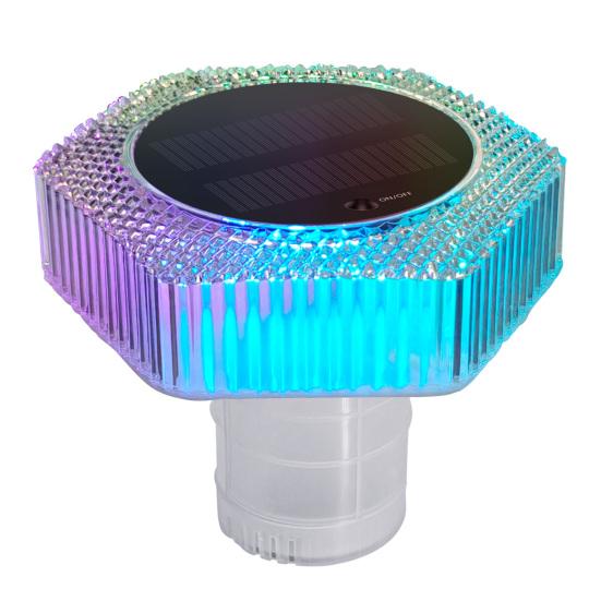 Солнечный ионизатор для бассейна с RGB-подсветкой, минеральный редуктор хлора, светодиодный свет, освещение для бассейна для снижения химических веществ