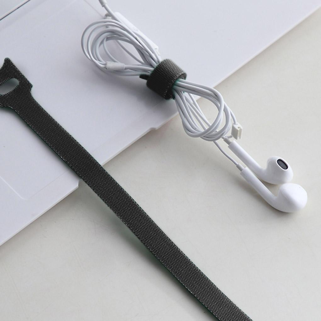 50pcs Reusable Hook and Loop Cable Ties Fastening Straps Multi-Purpose Wire Organizers for Computer TV Data Cable