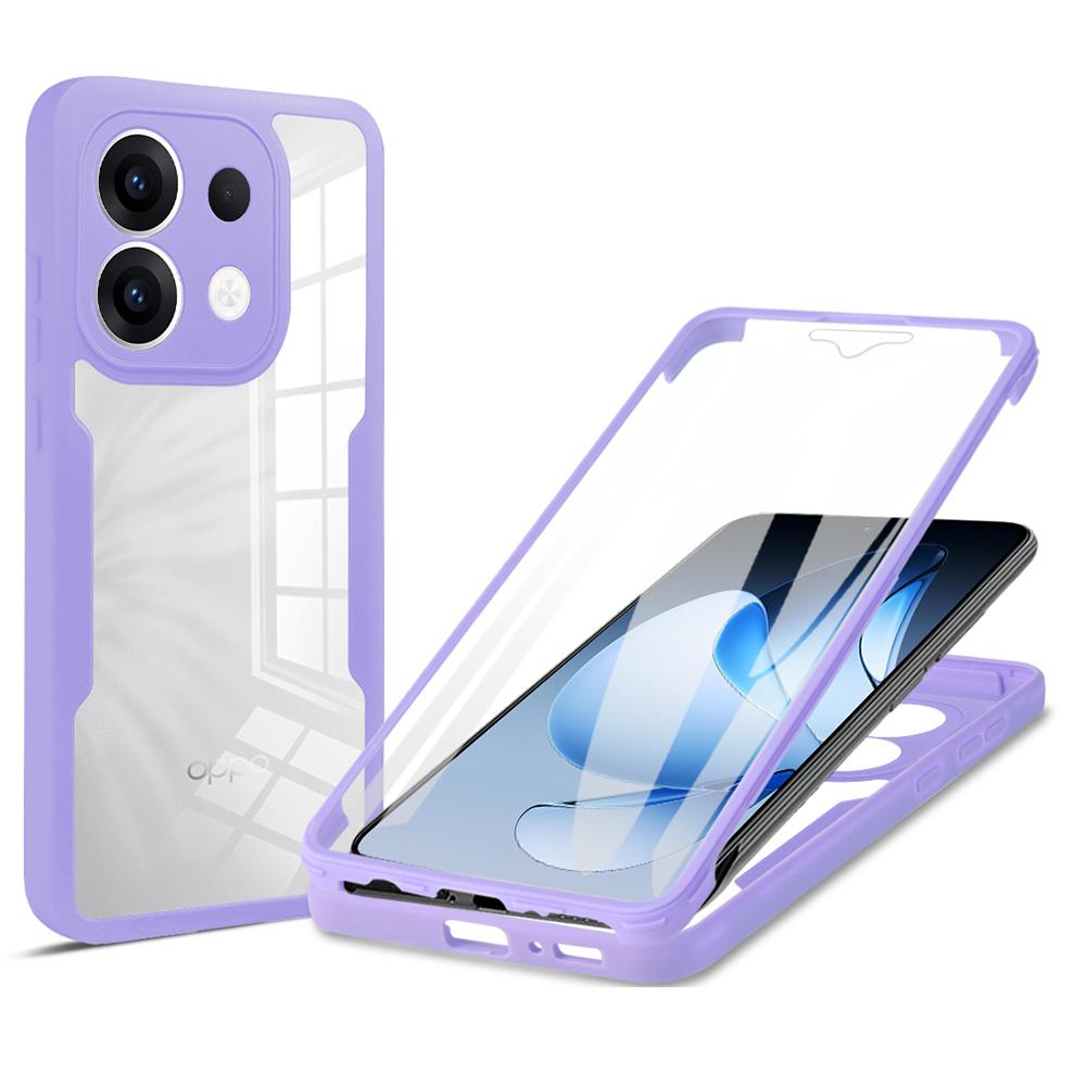 Для Oppo Reno13 5G (Глобальный) Чехол Акрил + ТПУ Прозрачный Чехол для Телефона с PET-пленкой для Экрана