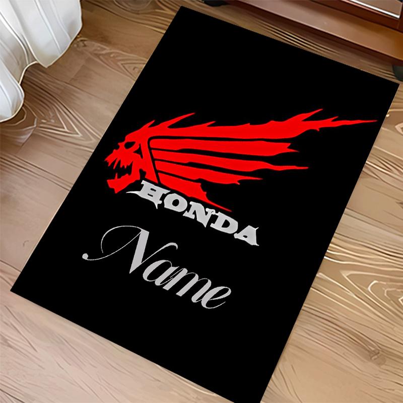 Custom personalization Honda Logo Print Area Rug - Soft, Washable Non-Slip Indoor Mat,Living Room,Home&Office Decorative Rug