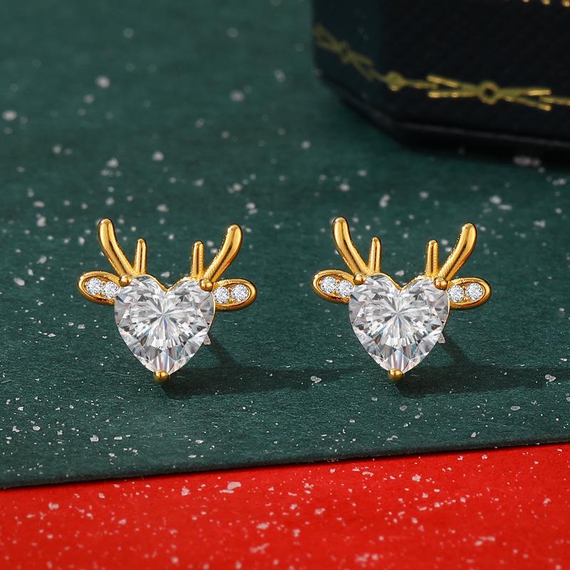 Серьги Higu из серебра 925 пробы на Рождество E1080/E1055/E1002/E1162/E1429-E1443