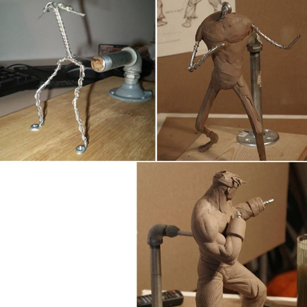 Action Figure Stand Pottery Clay Sculpture Model Modeling Support Sturdy Flexible DIY Base
