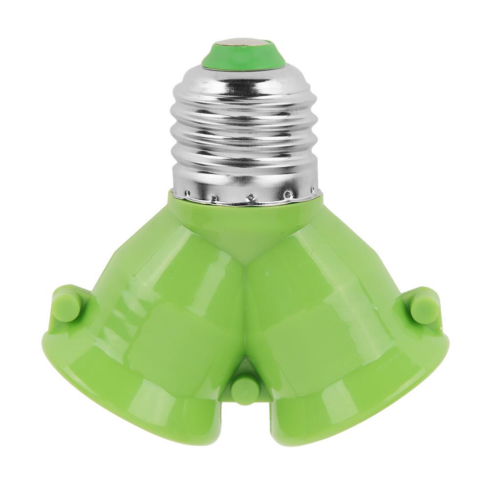 Bulb Socket Adapter E27 Splitter 2 Heads Lamp Base Converter Light Holder LED Bulb Adapter Converter Lamp Holder Socket Splitter
