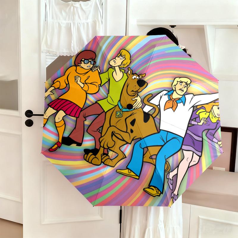 Halloween fantasy comedy adventure cartoon movie Scooby-Doo umbrella is suitable for all seasons, including home travel and outdoor activities Y6