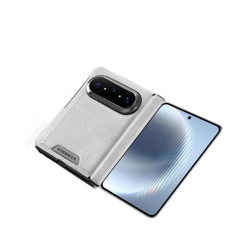 Magnetic Phone Case Pura X Max Slim Leather Cover With Dual Hinge Shockproof Premium Business Style