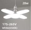 LED Bulb Fan Blade Timing Lamp Foldable Led Light Bulb Ceiling Light For Warehouse Factory Use Perfect for Homes Restaurants