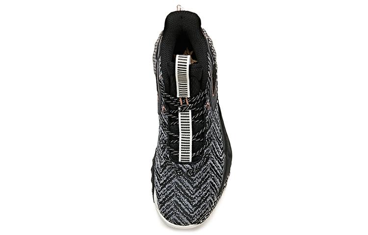 Men's Sneakers Anta Quick Battle 3 Cushioning Thermal High top Basketball Shoes Men's Black White