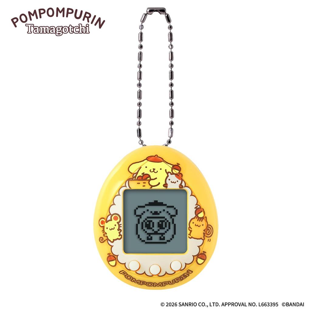 POMPOMPURIN Тамагочи Базовый Оранжевый Рекомендуется с 6 лет и Персонажи Sanrio [Bandai] версия. взрослеть.