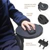 Computer Chair Mounted Mouse Extension Platform Tray Armrest And Anti Slip Mouse Pad Design