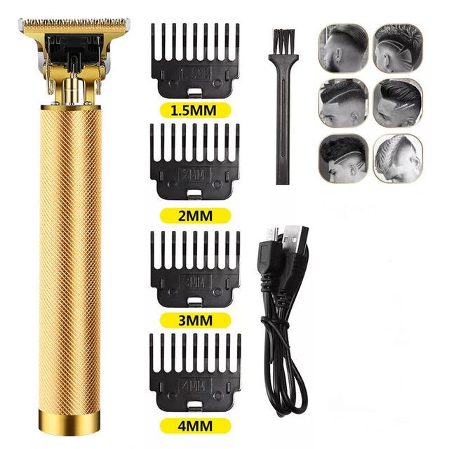 Vintage T9 Electric Cordless Hair Cutting Machine Professional Hair Barber Trimmer For Men Clipper Shaver Beard Lighter