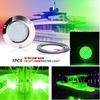 DC 12V 24V 45W Морской лодочный светодиодный кормовой огонь Круглый светодиодный габаритный фонарь из нержавеющей стали Для каяка, яхты, аксессуар Синий, белый, зеленый цвет
