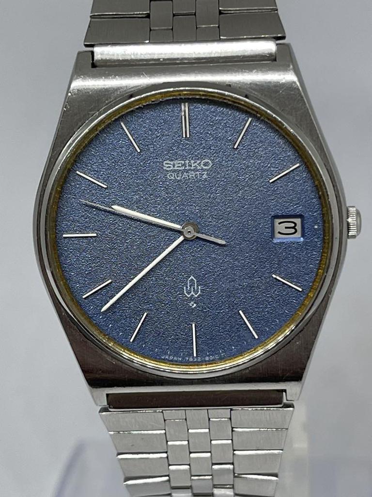 [USED] Vintage Seiko Watch 7832-8010 Quartz Date Display Battery