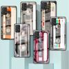 Стеклянный чехол для Samsung Galaxy A52 A71 A50 A51 A70 A21s A31 A72 A10 A12 A30 A22 5G, чехол для телефона, магнитная кассета с радиолентой
