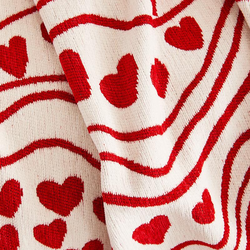 Праздничная красная подушка для дивана Four Seasons Универсальная композиция для украшений для свадьбы и свадебного зала Нескользящий чехол на сиденье Полностью покрытая ткань