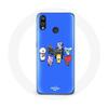Чехол для Huawei P20 Lite BTS BT21 Tata Chimmy Cooky Rj Koya Shooky And Mang Play Music Синий фон