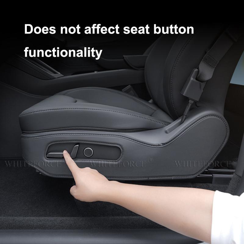 For Tesla Model Y Juniper Seat Both Side Anti-Kick Pad Sticker Soil-proof Mat Side Door Anti-scratch Leather Protective Stickers