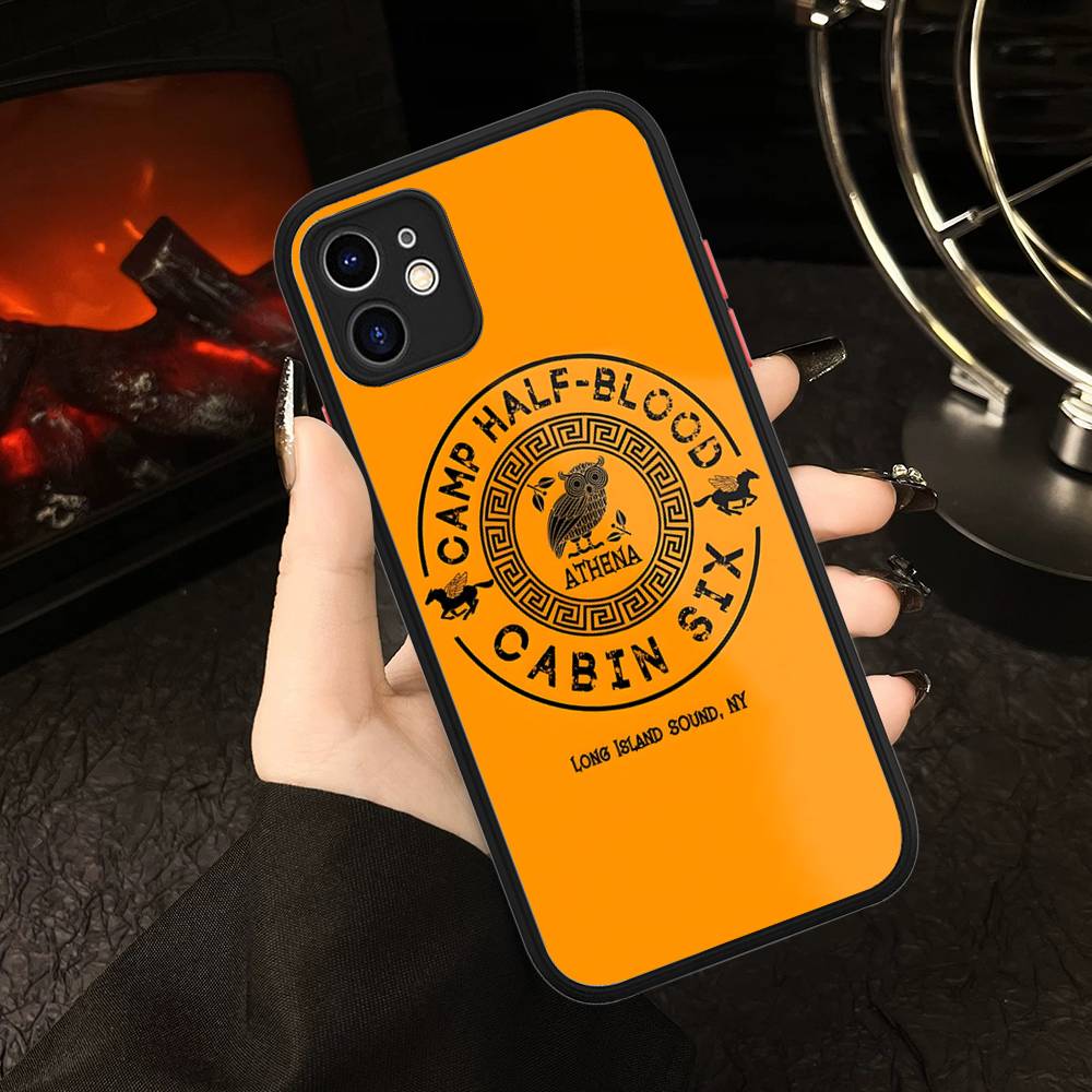 Camp Half-Blood Matte Translucent Phone Case For Iphone 16 ProMax 15 14 13 12 11 X XS PRO Plus