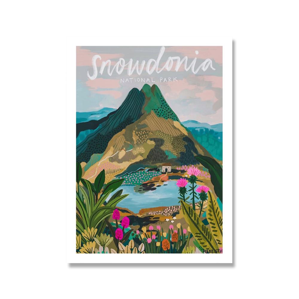 Scandinavian Travel Landscape Abstract Canvas Prints Pink House Moroccan Poster Wall Art Pictures Modern Living Room Home Decor