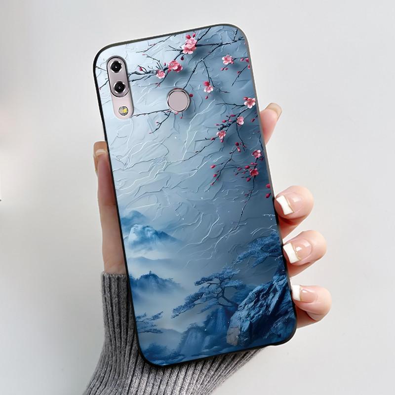 Для Asus Zenfone 5 5z ZS620KL ZE620KL X00QD 6.2" 2018 Ударопрочный чехол для телефона Эстетичный Модный Милый Кот Черный Мягкий Силиконовый Чехол