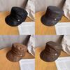 Solid Color English Style Equine Hat Suede Autumn Winter Sun Protection Fashion