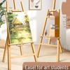 4K штатив мольберт для масляной живописи: Складная деревянная напольная мольберт для художественных студентов