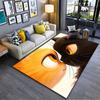 "Black & Orange Cat Carpet" Suitable As a Non-slip Mat for the Living Room or Bedroom Sofa