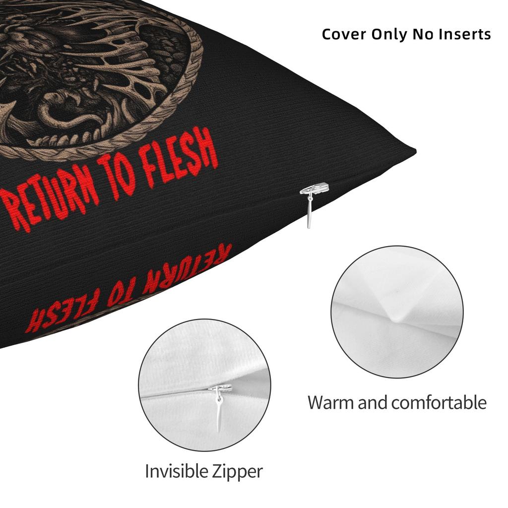 Death Metal Band Cannibal Corpse Pillow Case Cute Funny Pillow Cover Custom Pillowcases For Sofa Bedroom Home Decor