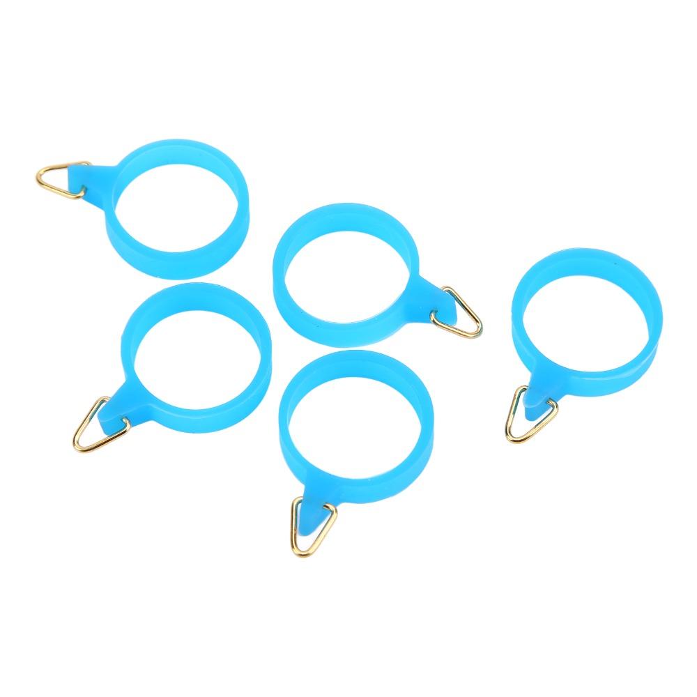 5PCS with Rubber Circle Fishing Rod Hook Holder Fishing Hook Holder for Outdoor Fishing