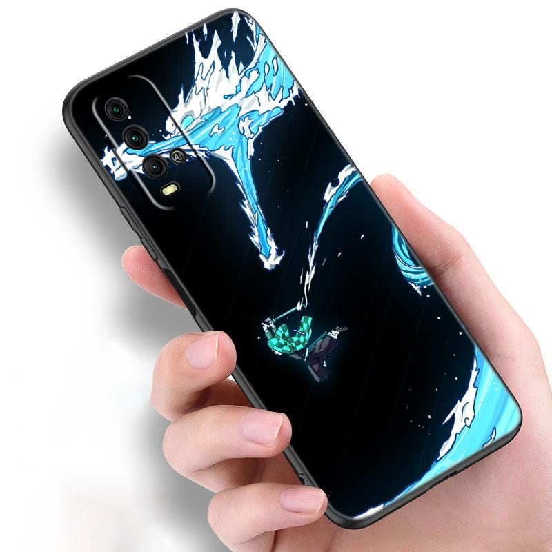 Чехол для телефона «Аниме Demon Slayer Kamado Tanjirou» для Xiaomi Redmi Note 11 10 9 8 T Pro 10S 5G 9A 9C 9S, мягкий черный чехол из ТПУ