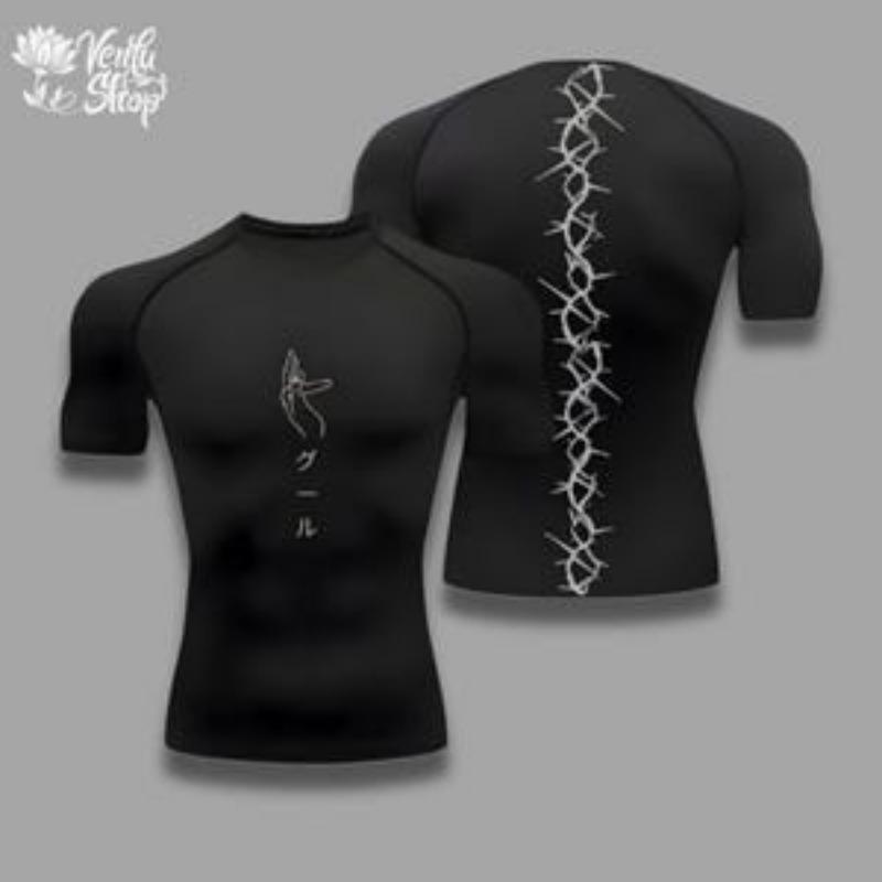 Компрессионная футболка Kaneki | Кен Канеки, Токийский гуль, аниме, спортзал, спортивная одежда, аниме-футболка, футболка с мускулами, компрессионное белье