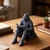 Украшение для кабинета, 3D-печатный средневековый рыцарь, украшение для книжного уголка, фигурка для чтения, закладка, декор для ниши, креативная статуэтка для книжной полки, для влюбленных