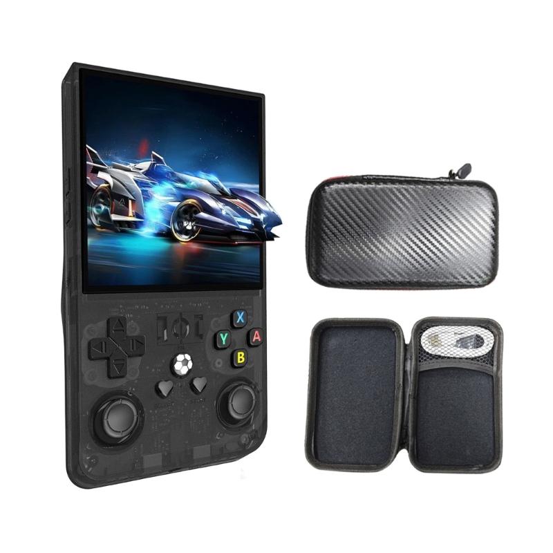 Игровая консоль R36Max с открытым исходным кодом, 4-дюймовый IPS-экран, портативная, игровая, на системе Linux, карманный игровой плеер, подарок для детей