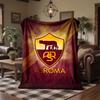 Флисовое одеяло на тему AS Roma Уютное мягкое плюшевое одеяло для спальни дивана путешествий