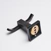 Robe Hooks Modern Style Copper Black Bathroom Hangings Black Towel Rack Clothes Hook Home Decoration Bathroom Hardware WF-92501R
