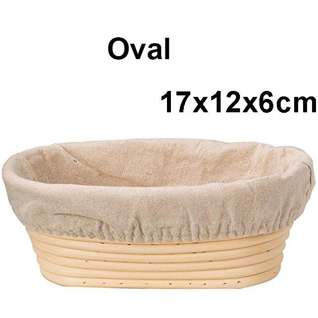 Rattan Bread Proofing Basket Natural Oval Rattan Wicker Dough Fermentation Sourdough Bread Basket