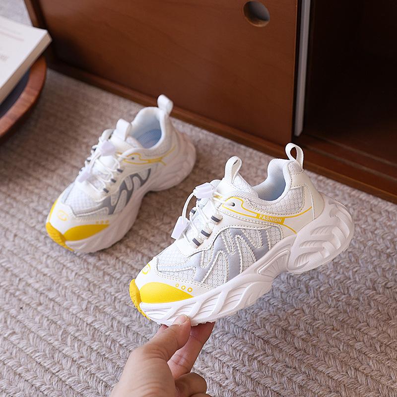 2025 лето новые тонкие сетчатые модные туфли на платформе спортивные папины кроссовки женские дышащие, легкие и универсальные повседневные туфли Форрест Гамп тренд