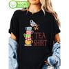 Милые и интересные чайные чашки, расположенные среди стопки высоких чашек, Футболки с принтом, Повседневные топы с коротким рукавом и круглым вырезом, для лета и весны,