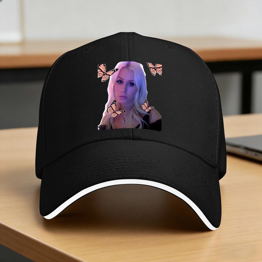 Summer Slayyters Pink Butterflies Design Baseball Cap Outdoor Sport y2k Cute Trucker Hat Unisex Custom DIY Sun Baseball Caps