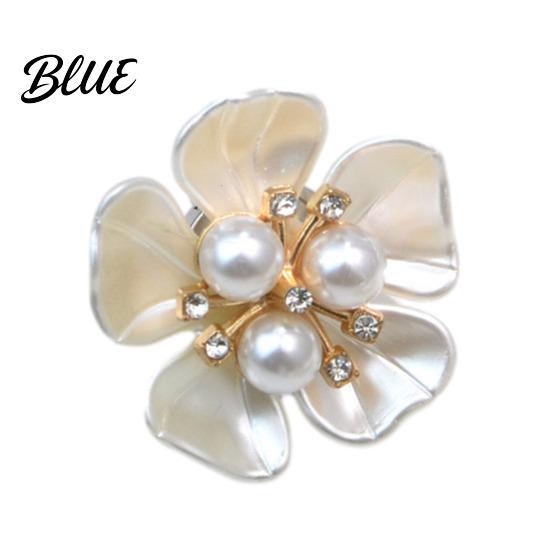Photo Shoot Accessories Flower Cufflinks Faux Pearl Rhinestone Button Covers