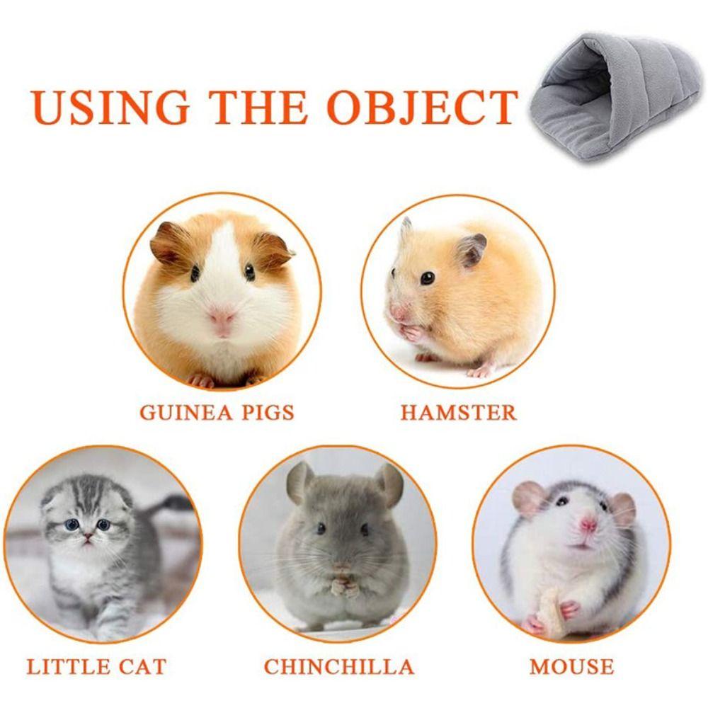 Плюшевое гнездо для хомяка и кошки, мягкое теплое гнездо для кролика/плюшевого мишки/свиньи/хомяка/кошки/хорька