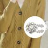 Decorative Rhinestone Button Cover Detachable for Women Men Adults Dress Coat