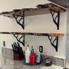 2Pcs Cast Iron Metal Shelf Brackets Tree Shaped Decorative Shelf Bracket  Home Decor