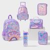 Школьный рюкзак Smiggle для детей, девочек, большая вместимость, мультяшный принт, нейлоновая сумка с лямками с воздушной подушкой, свежий сладкий стиль